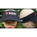 Black Ladies visor cap with motorcycle design Suzuki