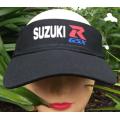 Black Ladies visor cap with motorcycle design GSX R