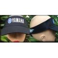 Black Ladies visor cap with motorcycle design Yamaha