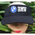 Black Ladies visor cap with motorcycle design BMW