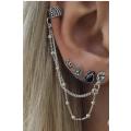 Bohemian earring set cuff - 4 piece fashion jewellery