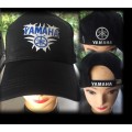 Printed black cap with motorcycle design - Yamaha