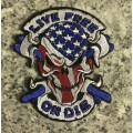 SALE!! USA skull Live free or die patch