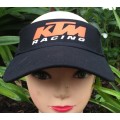 Black Ladies visor cap with motorcycle design KTM