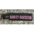 Vinyl keyholder Harley D pink on black