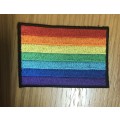 Rainbow pride flag badge patch