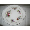 ROYAL ALBERT FLOWER OF THE MONTH EARED CAKE PLATE MARCH