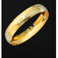 9ct Solid Gold 4mm `C Shaped` wedding band