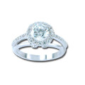 Sterling Silver 925  ladies dress ring with cubic zirconia