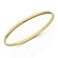 9ct Solid Gold Half Round D-Shaped Bangles 4MM Wide
