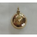 9ct Yellow Gold Small Dome Buttoo