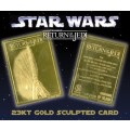 1996 - 23 carat gold Card - LUCAS FILM LIMITED - STAR WARS RETURN OF THE JEDI - #6816 OF 10 000