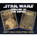 1996 - 23 carat gold Card - LUCAS FILM LIMITED - SHADOWS OF THE EMPIRE - #5888 OF 10 000