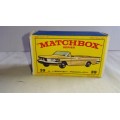 1957 - MATCHBOX LESNEY - SERIES 39 - PONTIAC CONVERTIBLE (ORIGINAL BOX ONLY) - MADE IN ENGLAND