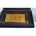 500 EURO GOLD NOTE, 24K GOLD NOTE 999.9 PURITY IN DISPLAY CASE