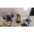 SMURFS - LOT 4 - FIVE SMURFS - ORIGINAL AND IN MINT CONDITION