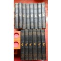 SET OF 14 ANTIQUE BOOKS : THE NEW "PUNCH" LIBRARY circa 1900