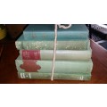 SET OF 5 VINTAGE AND ANTIQUE BOOKS FOR READING OR DECOR