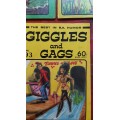 SET OF 5 COLLECTABLE GIGGLES AND GAGS BOOKS FROM THE 1980'S BY LENCEL