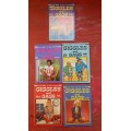 SET OF 5 COLLECTABLE GIGGLES AND GAGS BOOKS FROM THE 1980'S BY LENCEL