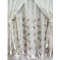 3m Kitchen Curtain Full Embroidered Linen 1805 Voile 2 Layer