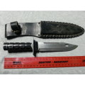 Rambo Styled fixed blade Knife - Used Condition - With Sheath