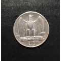 RARE 1930 ITALIAN 5 LIRE (0.835) SILVER COIN