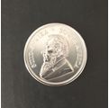 {ECONO BID} 2021 SOUTH AFRICAN 1 OZ SILVER KRUGERRAND COIN (UNC) (IN CAPSULE)