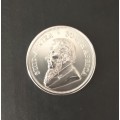 {ECONO BID} 2022 SOUTH AFRICAN KRUGERRAND SILVER COIN (UNC) (CAPSULE)