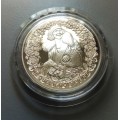 1 TROY OUNCE 999.9 PROOF SILVER 5 DOLLAR COIN OF QUEEN MOTHER-AUSTRALIAN MINT