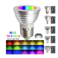 LED RGB Light Bulb Dimmable 3W LED Lamp Remote Control Colorful Changing Bulb Led Lampada Decor Home