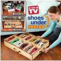 Shoe Box 12 Pocket Under Bed Foldable Shoe Container Storage Organizer Holder