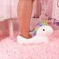 Women Slippers unicorn Cute Adult Slippers Warm Cotton Woman