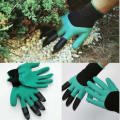 Hot Garden GENIE Gloves Digging&Planting with 4 ABS Plastic Claws Gardening PF