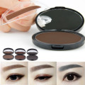 Natural Long-Lasting Waterproof Eyebrow Stamp Brwon Grey Eyes Makeup Powder Palette Tool