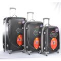 Set of 3 Lightweight BLUE STAR Travel Luggage Bags - Universal Wheels (KKHEE)