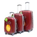 Set of 3 Lightweight BLUE STAR Travel Luggage Bags - Universal Wheels (KKHEE)