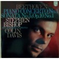 Beethoven Piano Concertos No.1, Sonata No.5, Op.10 No.1 - Colin Davis LP Vinyl Record