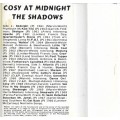 The Shadows - Cosy At Midnight Cassette Tape