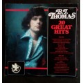 B.J. Thomas 20 Great Hits LP Vinyl Record