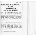 Champion Jack Dupree - Natural & Soulful Blues Cassette Tape