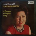 Janet Baker and Gerald Moore - A Pageant of English Song: 1597-1961 LP Vinyl Record
