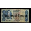 South Africa R2.00 Bank Note - Good Used