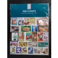 Collection of 1000 World Stamps