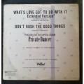 Tina Turner - What`s Love Got To Do With It / Don`t Rush The Good Things 12` Single Vinyl Record
