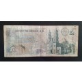 Mexico 1971 10 Pesos Bank Note - VG