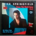 Rick Springfield - Dance This World Away (Remix) 12` Single Vinyl Record - Germany Pressing