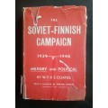 The Soviet-Finnish Campaign 1939/1940 by W.P. and Z. Coates (Hardcover)