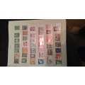 Collection of stamps from all over the world