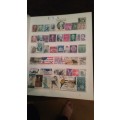 Collection of stamps from all over the world